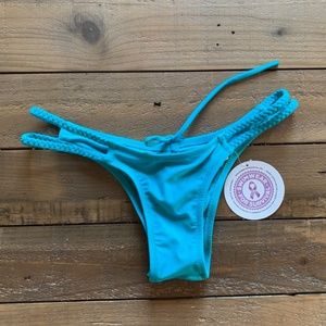 NWT - Forever Young Swimwear Blue Scrunch Bikini S